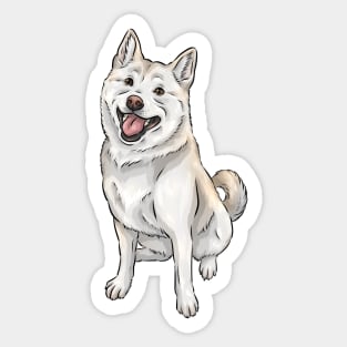 Cream / White Shiba Inu Sticker